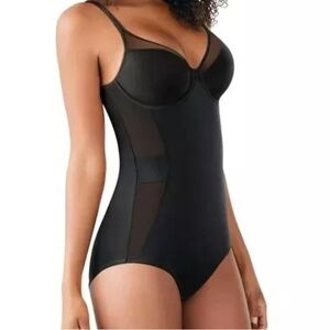 Maidenform Firm Control Illusion Bodysuit | Black 40B | NWT